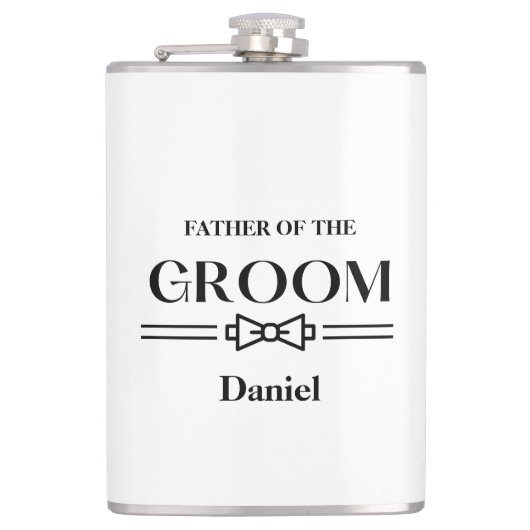 Vader van de Bruidegom Fles Heupfles (Voorkant)