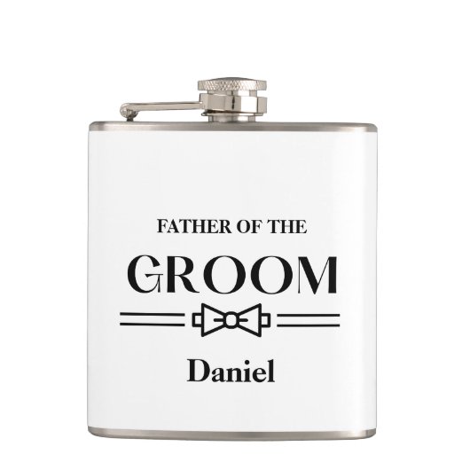 Vader van de Bruidegom Fles Heupfles (Voorkant)