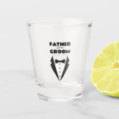 Vader van de bruidegom Gepersonaliseerde Wedding K Shot Glas (Voorkant)