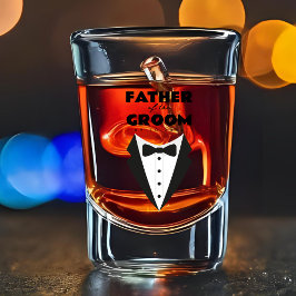 Vader van de bruidegom Gepersonaliseerde Wedding K Shot Glas