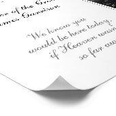 Vader van de bruidegom Gereserveerde Seat Memorial Poster (Hoek)