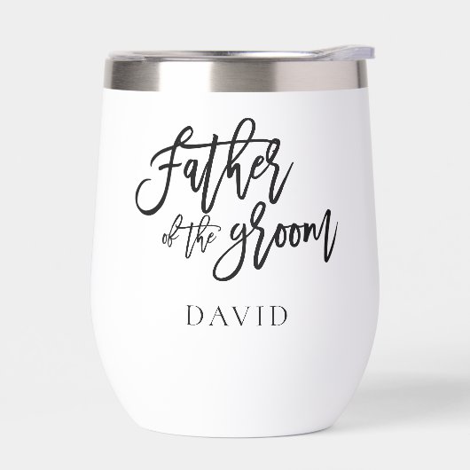 Vader van de bruidegom geschenk naam zwarte kallig (Links)