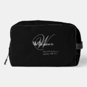 Vader van de bruidegom Gift Classic Monogram Cool  Toilettasje (Achterkant)