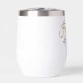 Vader van de bruidegom Gift Naam Goud & Zwart (Voorkant)