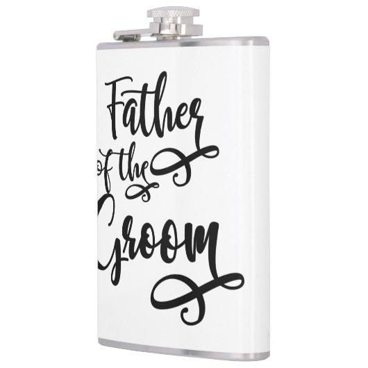 Vader van de bruidegom heupfles (Links)
