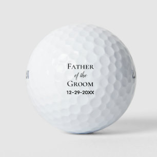 Vader van de Bruidegom Huwelijk Golfballen