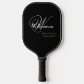 Vader van de bruidegom huwelijkscadeau elegante mo pickleball paddle (Voorkant)
