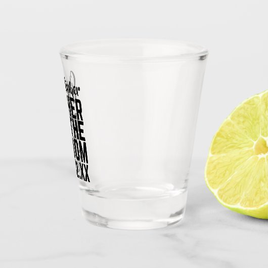 Vader van de bruidegom huwelijkscadeau geschoten g shot glas (Rechts)