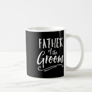 Vader van de bruidegom huwelijksfeest familie papa koffiemok