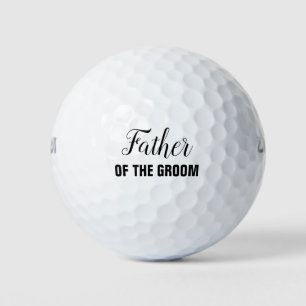 Vader van de bruidegom huwelijksfeest golfballen