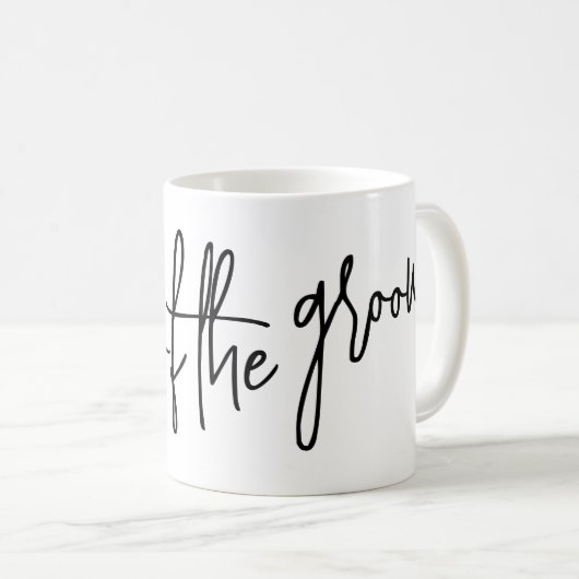 Vader van de bruidegom koffie mok (Voorkant rechts)