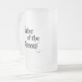 Vader van de Bruidegom Matglas Bierpul (Voorkant links)