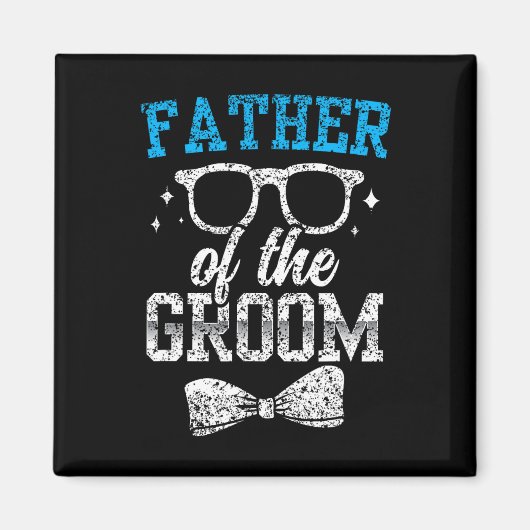 Vader van de bruidegom partij bruiloft Bachelor Magneet (Voorkant)