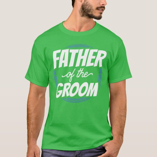 Vader Van de Bruidegom Party Bachelor Trouwen retr T-shirt (Voorkant)