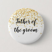 Vader van de bruidegom ronde button 5,7 cm (Voorkant)