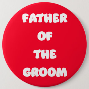 Vader van de bruidegom ronde button 6,0 cm