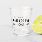 Vader van de bruidegom shot glas (Voorkant)