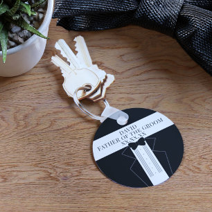 Vader van de Bruidegom Tuxedo Wedding Favoriete Sl Sleutelhanger