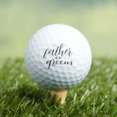 Vader van de bruidegom uitnodiging golfballen (Insitu Shirt)