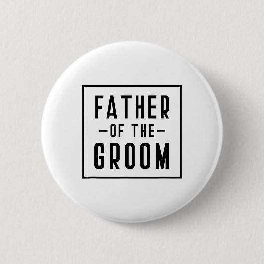 Vader van de Bruidegom - Vader Ronde Button 5,7 Cm (Voorkant)