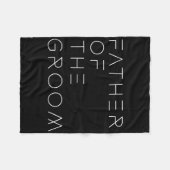 Vader van de bruidegom vader vrijgezellenfeest voo fleece deken (Voorkant (Horizontaal))