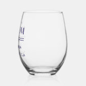 Vader van de bruidegom wijnglas zonder voet (Links)