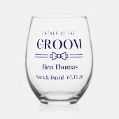 Vader van de Bruidegom Wijnglas Zonder Voet (Voorkant)
