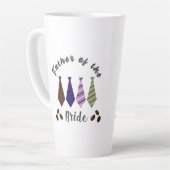 Vader van de bruidkleurige stropdas koffie-mok latte mok (Linkerhoek)