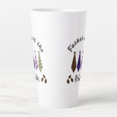 Vader van de bruidkleurige stropdas koffie-mok latte mok (Voorkant)