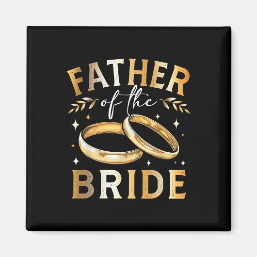 Vader van de bruid's vader bruiloft en Eng Magneet (Voorkant)