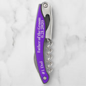 Vader van de bruidsbruidebruidsschat kurkentrekker (Achterkant)