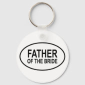 Vader van de bruidsbruidsovale sleutelhanger (Voorkant)