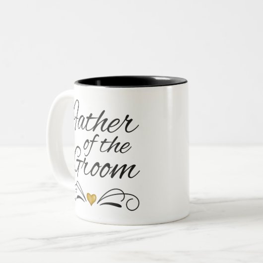 vader van de bruine bruidsschat tweekleurige koffiemok (Voorkant links)