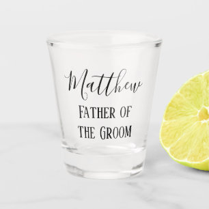 Vader van de bruine kalligrafie shot glas