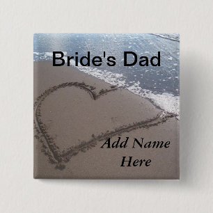 Vader van de Button van de Beach Wedding