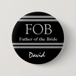 Vader van de Button van de Bride BLACK en de WITTE