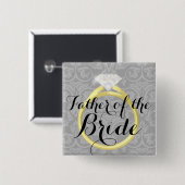 Vader van de Button van de Bride Ring Wedding Part (Voorkant /achterkant)