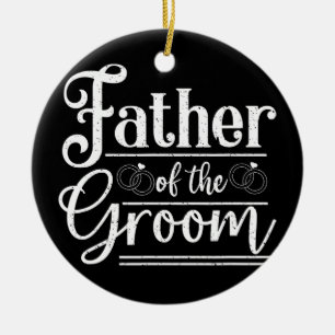 Vader van de ceremonie van de Groom Wedding Celebr Keramisch Ornament