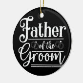 Vader van de ceremonie van de Groom Wedding Celebr Keramisch Ornament (Links)