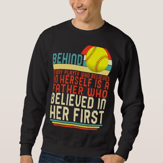 Vader van de dochter van Softball Trui (Voorkant)