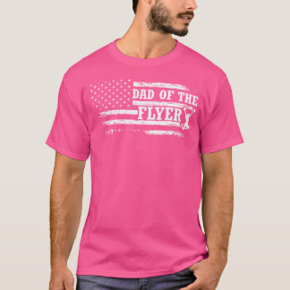 Vader van de flyer Amerikaanse vlag cheerleader T-shirt