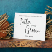 Vader van de Gereserveerde Groom-voorzitter Weddin Fotoplaat (Zijkant)