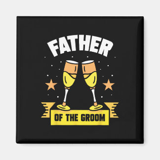 Vader van de Gezegden van de Groom Wedding Party Magneet