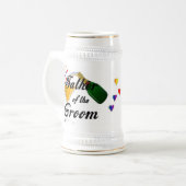 Vader van de Groom Champagne Toast Bierpul (Voorkant links)