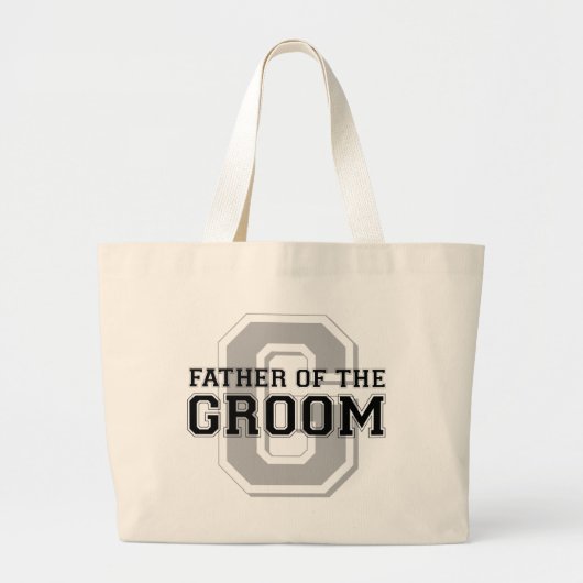 Vader van de Groom Cheer Grote Tote Bag (Voorkant)