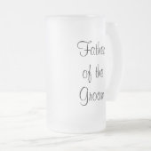 Vader van de Groom Dank u Tankard Matglas Bierpul (Voorkant rechts)