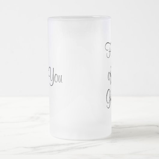 Vader van de Groom Dank u Tankard Matglas Bierpul (Center)