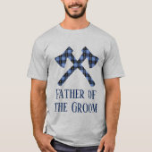 Vader van de Groom dubbele bijl T-shirt (Voorkant)