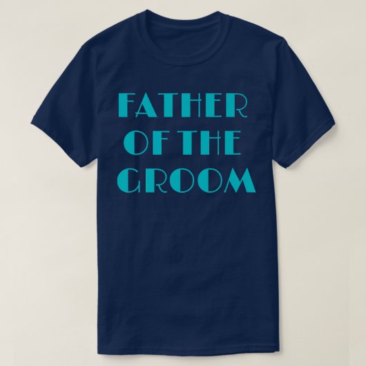 Vader van de Groom Funny Bridal Partij Grooms Vade T-shirt (Design voorkant)