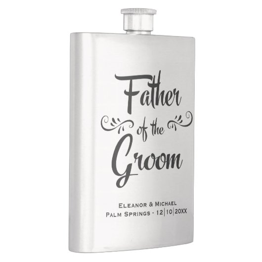 Vader van de Groom - Funny Wedding Party Gift Heupfles (Rechts)